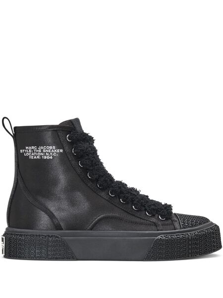  Marc Jacobs The Satin High Top Sneakers - Black 