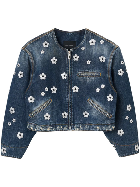  Marc Jacobs The Sequin Daisy Cropped Jacket - Blue 