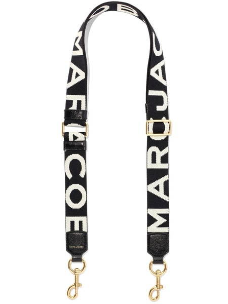  Marc Jacobs The Thin Strap' Logo-print Strap - Black 