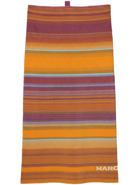  Marc Jacobs The Tube Striped Midi Skirt - Orange 