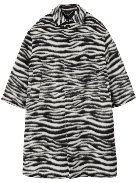  Marc Jacobs The Zebra Brushed Coat - Black 