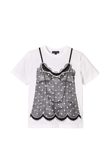  Marc Jacobs Trompe L'oeil Round-neck T-shirt - White 