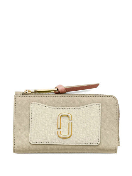  Marc Jacobs Utility Snapshot Zip-around Leather Wallet - Neutrals 