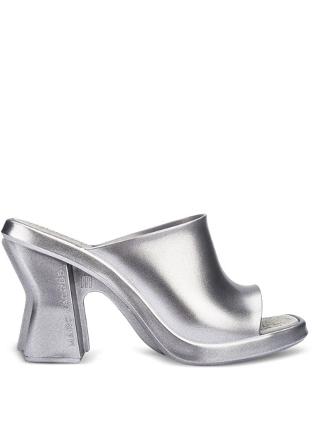  Marc Jacobs X Melissa 90mm Mules - Silver 