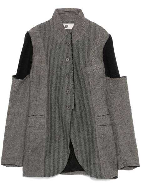  Marc Le Bihan Patchwork Blazer - Grey 