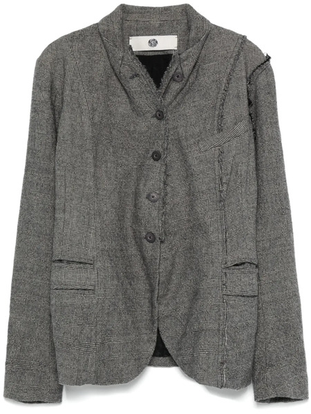  Marc Le Bihan Prince Of Wales-pattern Blazer - Grey 