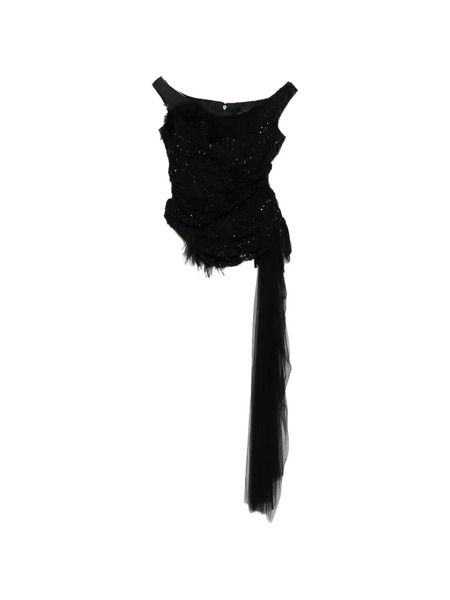  Marc Le Bihan Sequin Top - Black 