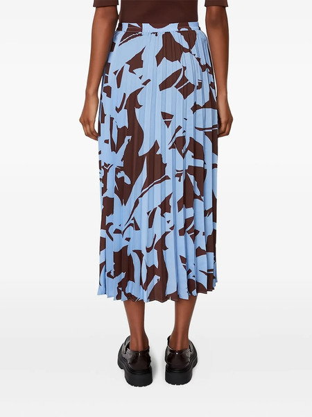  Marc O'polo Abstract-print Pleated Skirt - Blue 