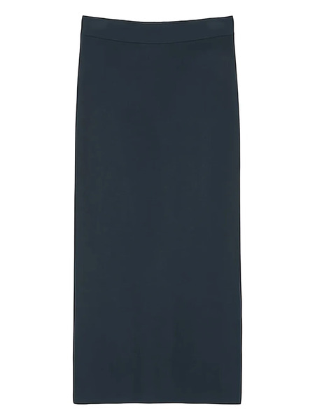  Marc O'polo Back-vent Midi Skirt - 899 Blue 