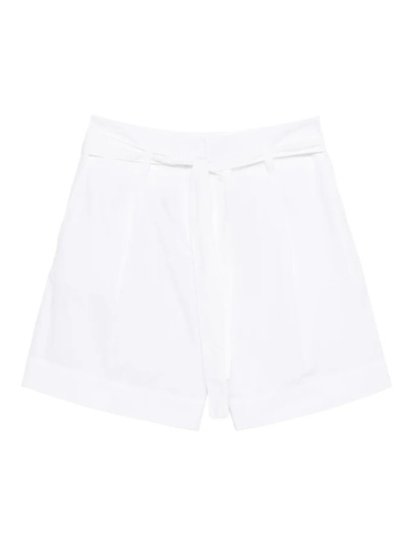 Marc O'polo Belted Pleated Shorts - White 
