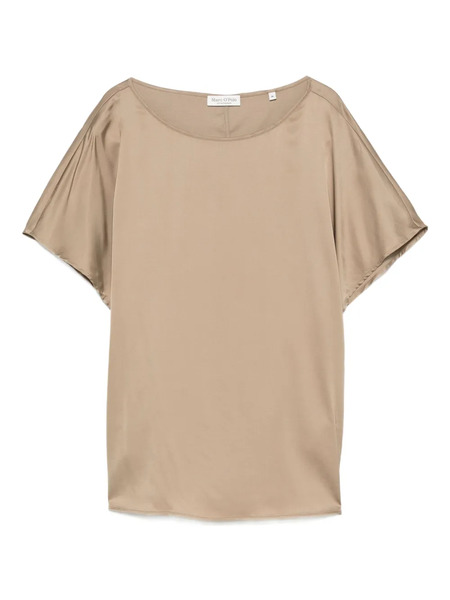  Marc O'polo Boat-neck Short-sleeve Top - Neutrals 