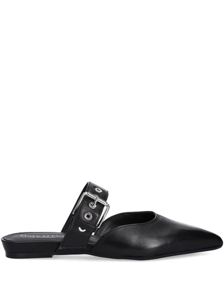  Marc O'polo Buckle Pointed-toe Mules - Black 