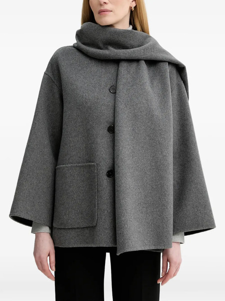  Marc O'polo Button Pocket Coat - Grey 