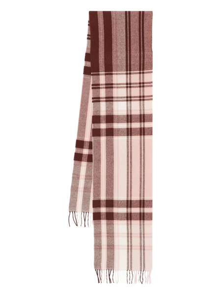  Marc O'polo Check-pattern Fringe-edges Scarf - Neutrals 