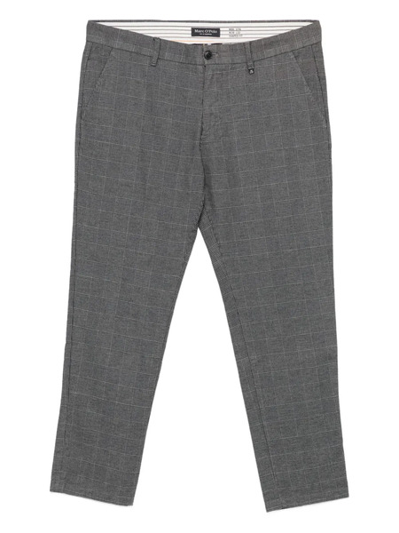  Marc O'polo Check-print Trousers - Grey 