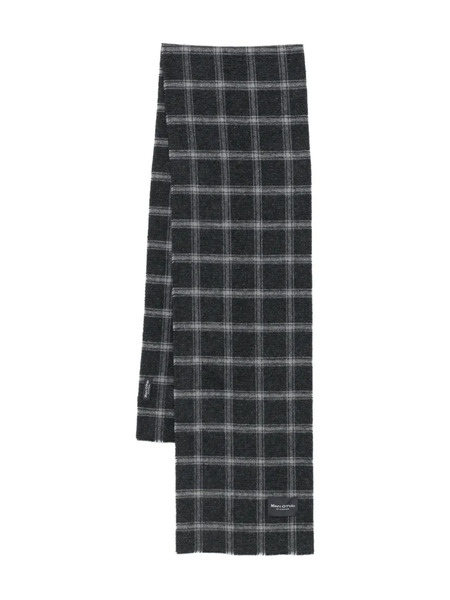  Marc O'polo Checked Scarf - Black 