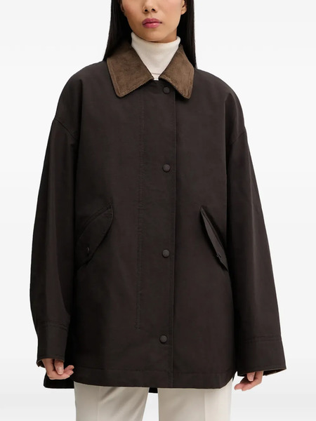  Marc O'polo Corduroy-collar Jacket - Brown 