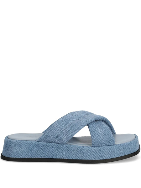  Marc O'polo Crossover Denim-effect Sandals - 873 
