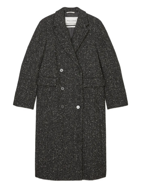 Marc O'polo Double-breasted Textured Coat - Black 
