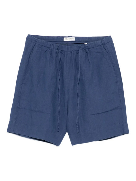  Marc O'polo Drawstring-fastening Linen Shorts - Blue 