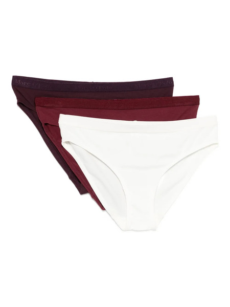  Marc O'polo Elasticated-waistband Logo Briefs (set Of Three) - Red 
