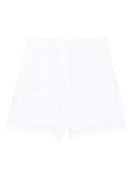  Marc O'polo Flat-front Linen Shorts - White 
