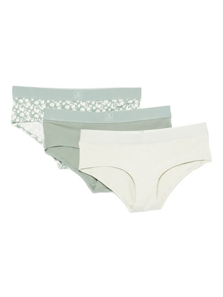  Marc O'polo Floral-print Briefs (pack Of Three) - Green 