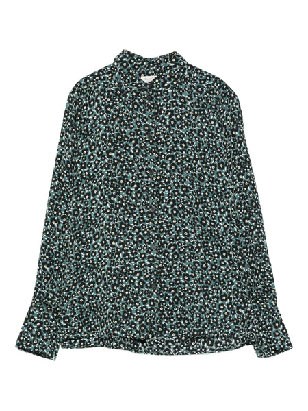  Marc O'polo Floral-print Button-down Shirt - Blue 