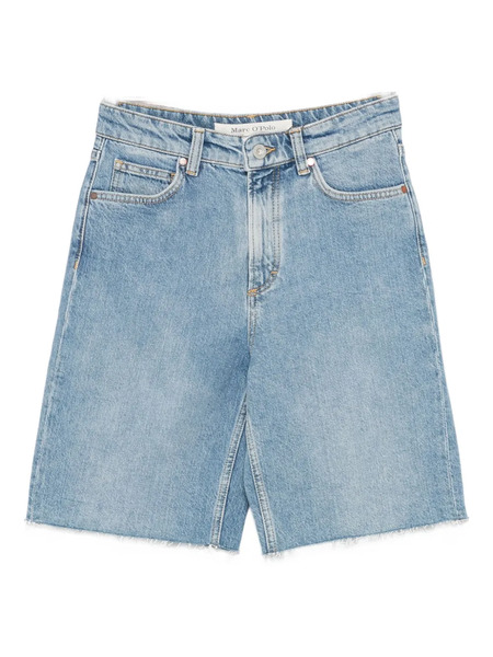  Marc O'polo Frayed-hem Denim Shorts - Blue 