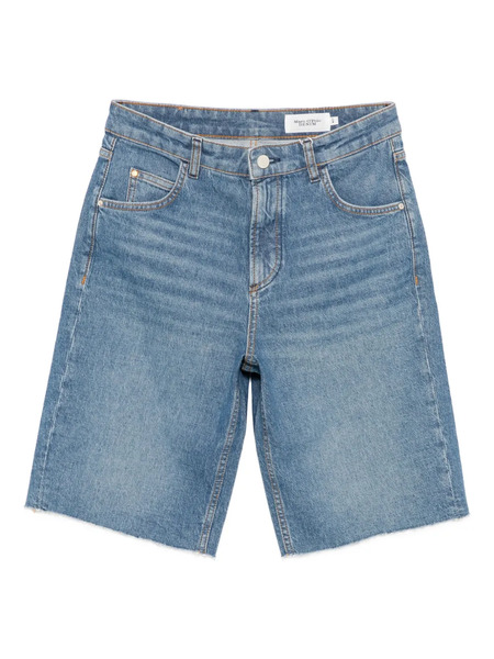  Marc O'polo Frayed-hem Denim Shorts - Blue 