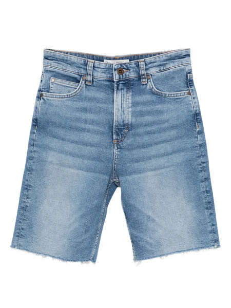  Marc O'polo Frayed-hem Denim Shorts - Blue 