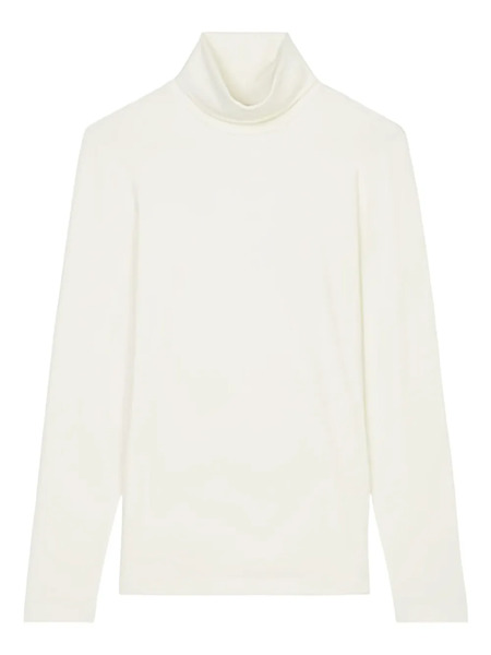  Marc O'polo High-neck Long-sleeve Top - White 