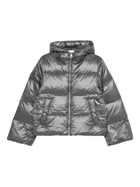  Marc O'polo Hooded Zip-up Puffer Jacket - Grey 