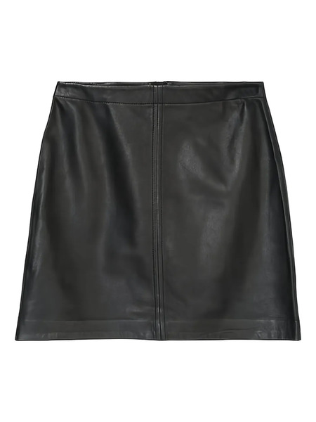  Marc O'polo Leather Mini Skirt - Black 