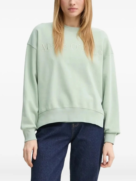  Marc O'polo Logo-embroidered Sweatshirt - Green 