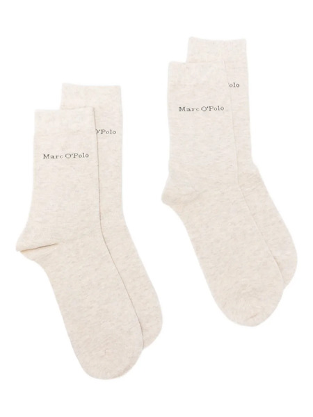  Marc O'polo Logo-intarsia Socks (pack Of Two) - Neutrals 