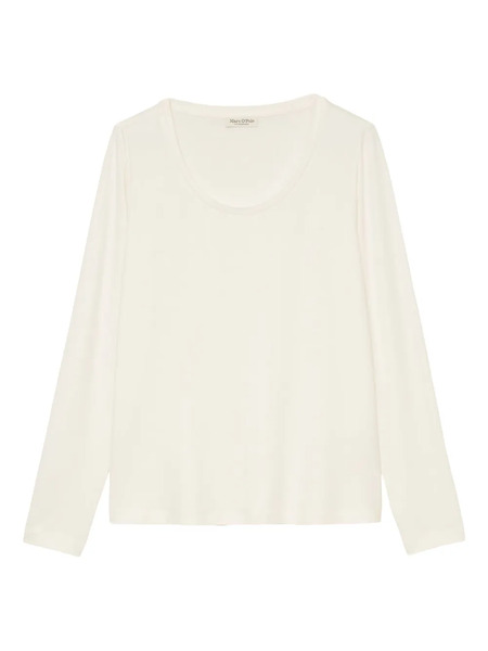  Marc O'polo Long-sleeve Scoop-neck Top - White 