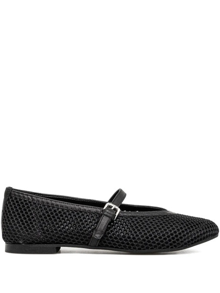  Marc O'polo Mesh Buckled Ballet Flats - Black 