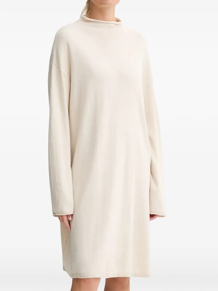  Marc O'polo Mock-neck Long-sleeve Mini Dress - Neutrals 