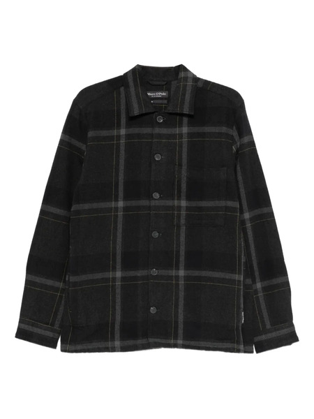  Marc O'polo Plaid Pocket Overshirt - Grey 