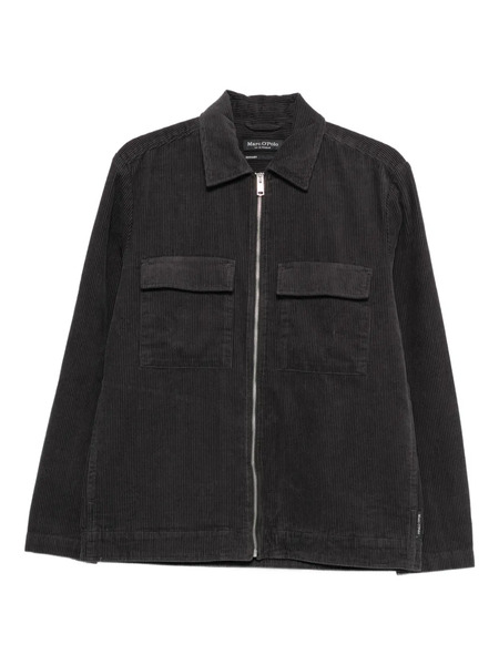  Marc O'polo Pocket Zip-up Overshirt - Grey 