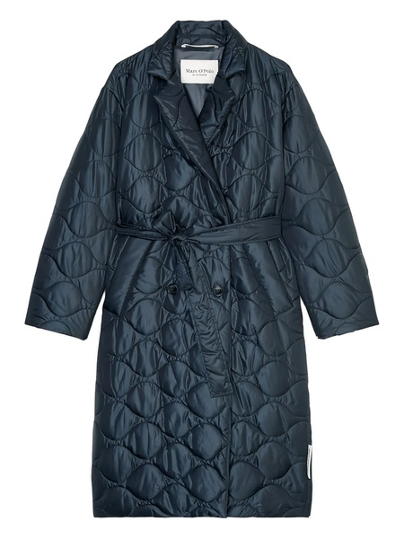  Marc O'polo Quilted Belted Coat - Blue 