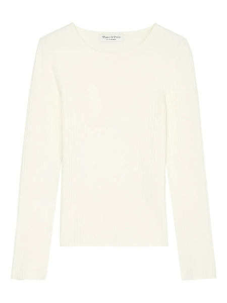  Marc O'polo Ribbed Long-sleeve Top - White 