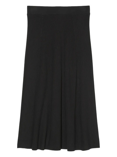  Marc O'polo Ribbed Midi Skirt - Black 