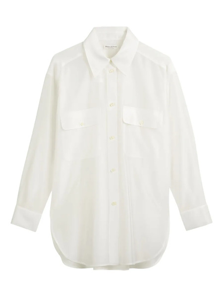  Marc O'polo Sheer Button-up Shirt - White 
