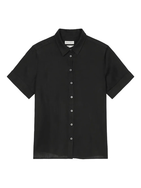 Marc O'polo Short-sleeves Button-up Shirt - Black 