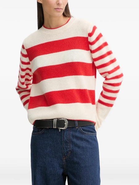  Marc O'polo Striped Crew-neck Sweater - Neutrals 