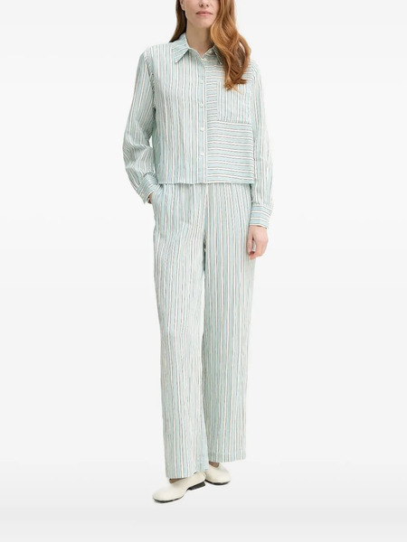  Marc O'polo Striped Panelled Shirt - Blue 