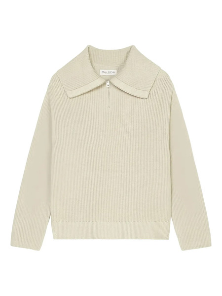  Marc O'polo Zip-neck Collar Sweater - Neutrals 