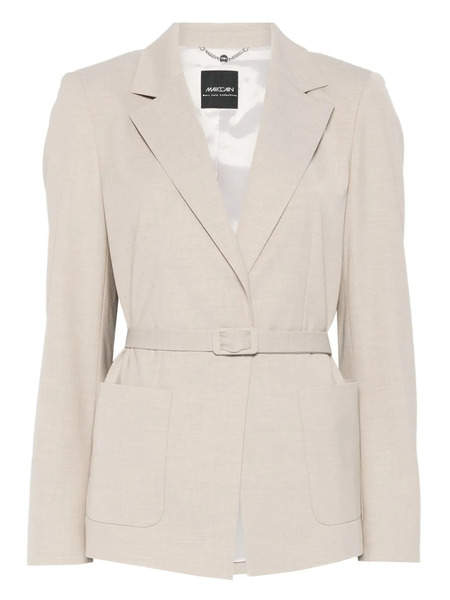  Marccain Belted Fitted Jacket - Neutrals 